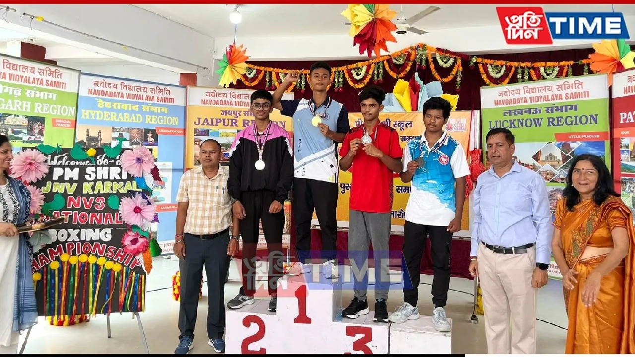 Jawahar Navodaya Vidyalaya, Biswanath Shines Again at National Boxing Championship