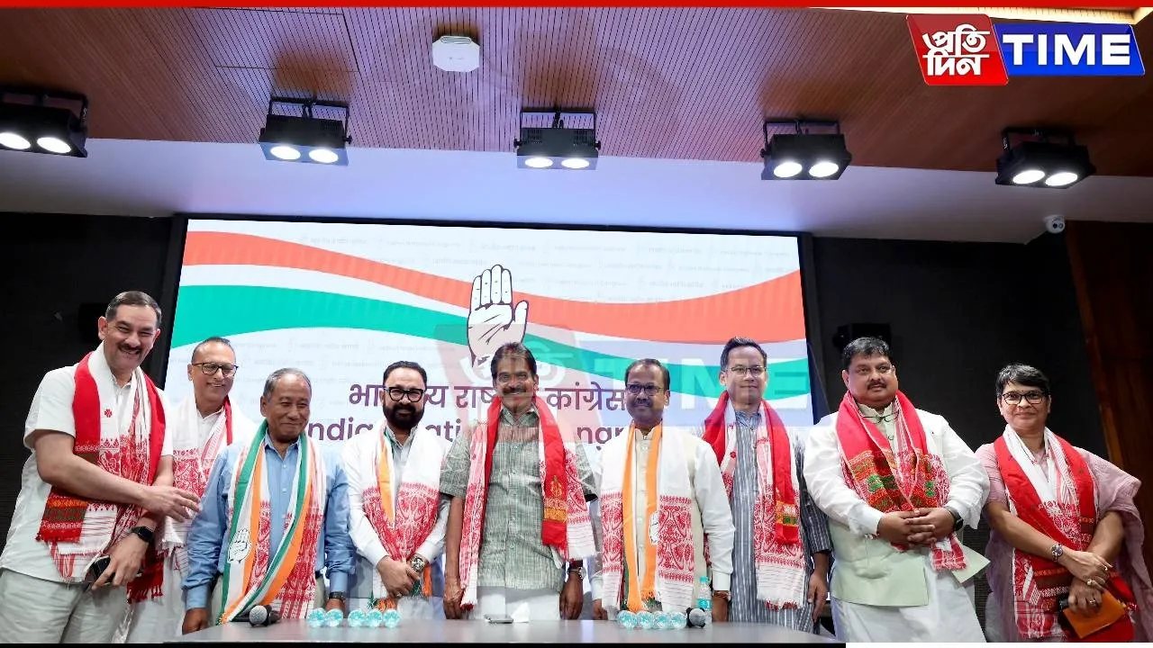 Major Setback for BJP-AGP in Assam as Senior Leaders Switch to Congress