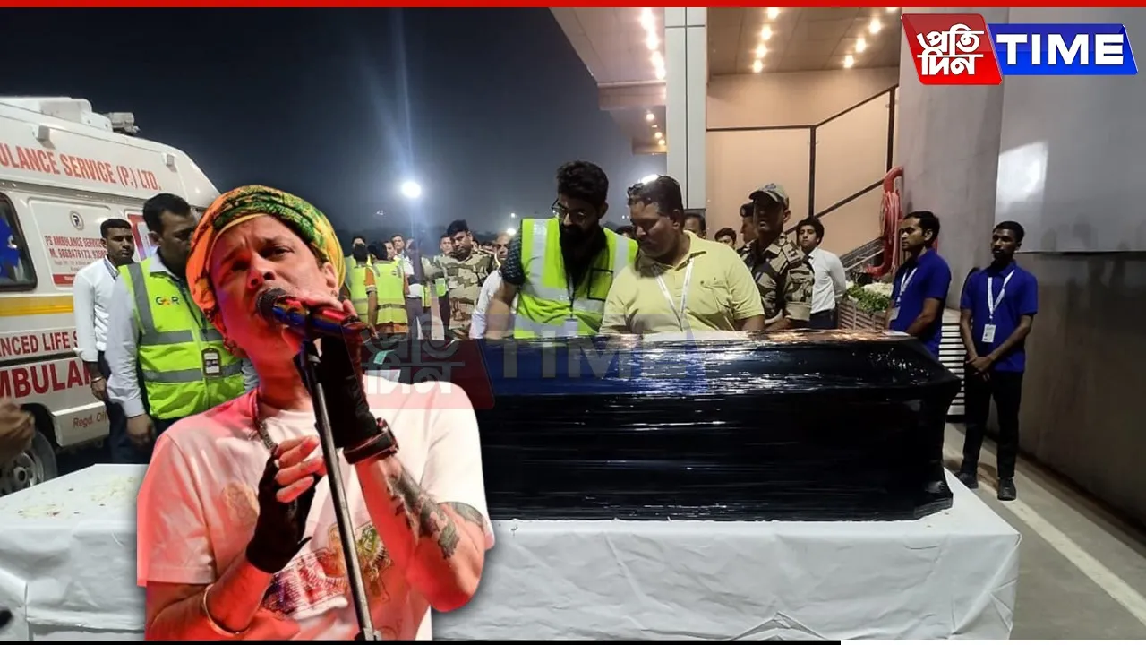 First Image of Zubeen Garg’s Coffin at Delhi Airport