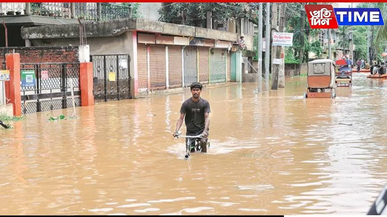 Guwahati Streets Turn Rivers as Heavy Rains Submerge the City
