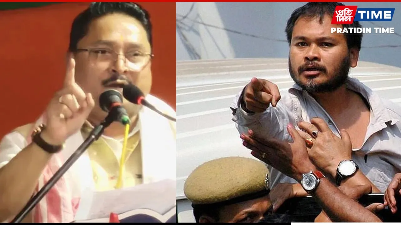 Akhil Gogoi Dares Dilip Saikia To Swear Innocence In Goddess Kamakhya Name