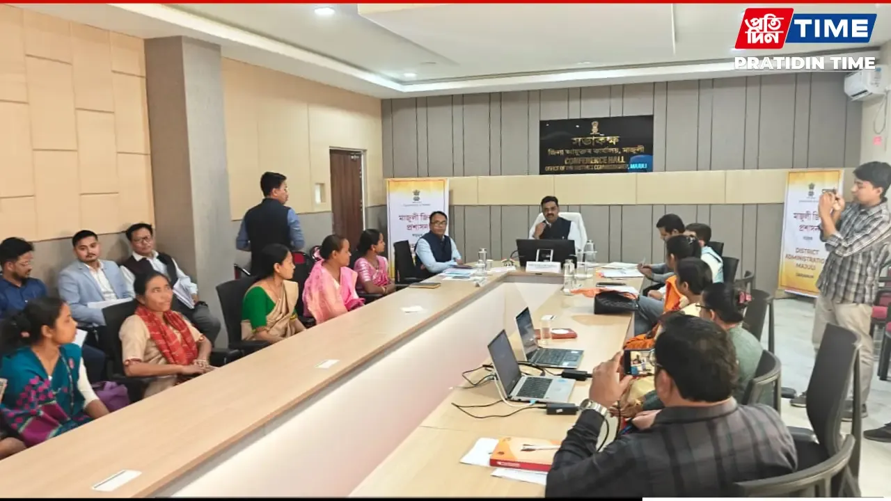 Union Minister Kamlesh Paswan reviews rural schemes in Assam's Majuli