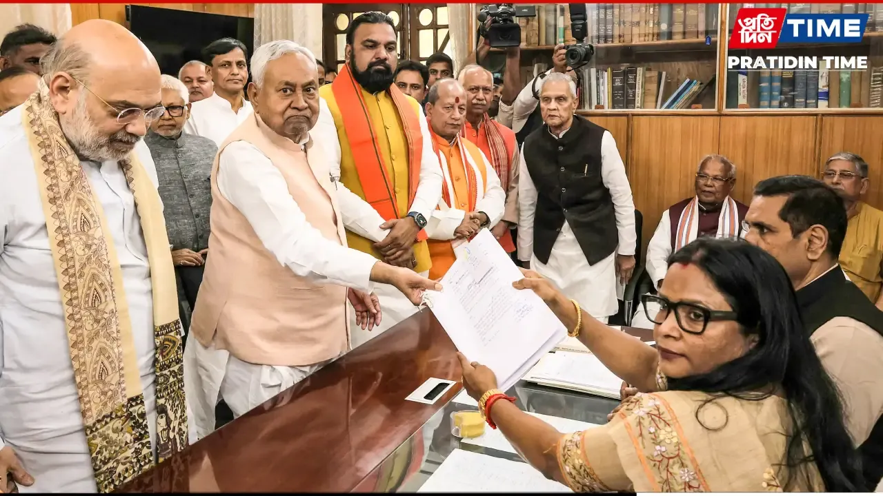 Bihar CM Nitish Kumar filed his nomination for Rajya Sabha polls in presence of Amit Shah