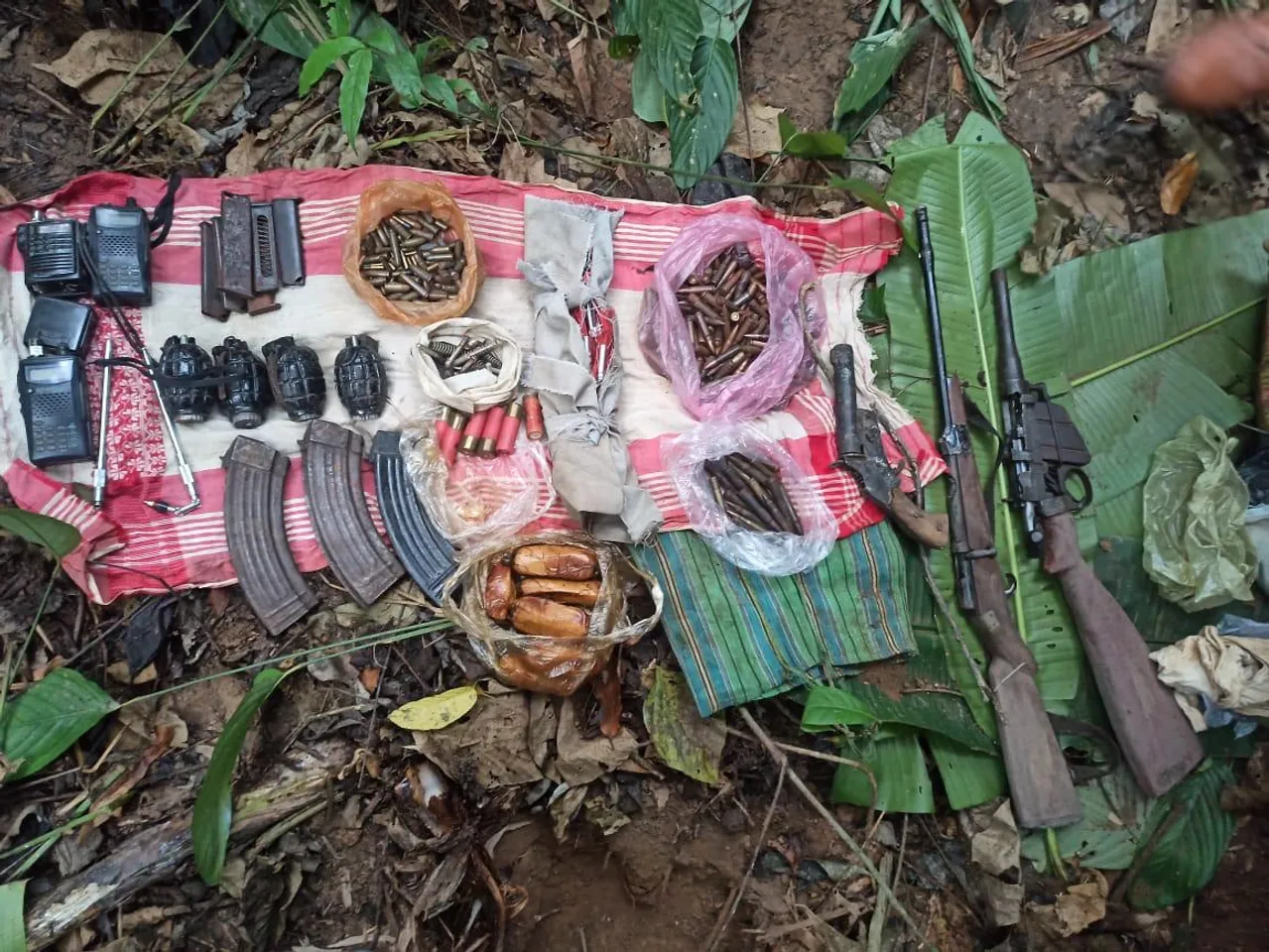 Assam: Huge Cache Of Arms & Ammo Recovered In Diphu