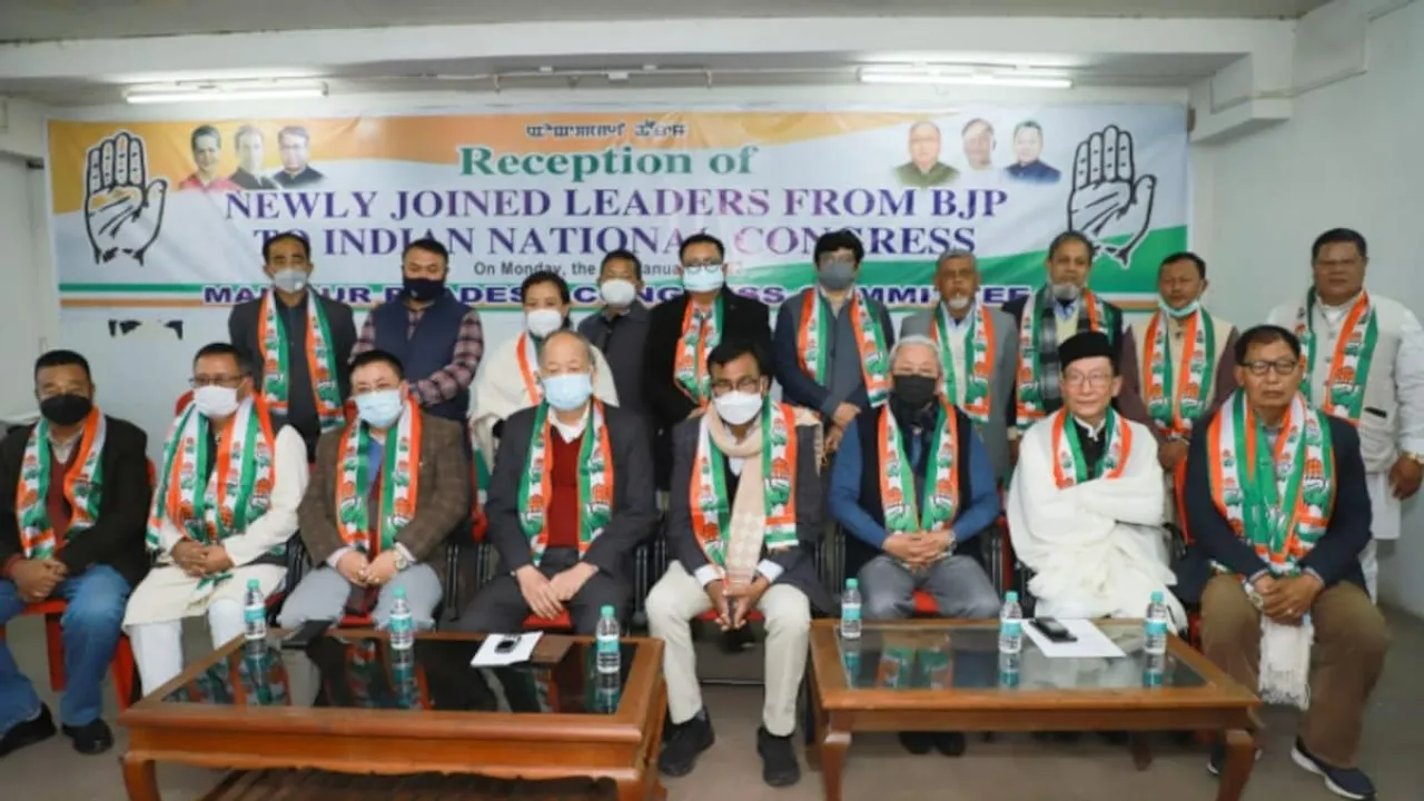Manipur: BJP MLA, 2 Other Leaders Join Congress Ahead Of Polls