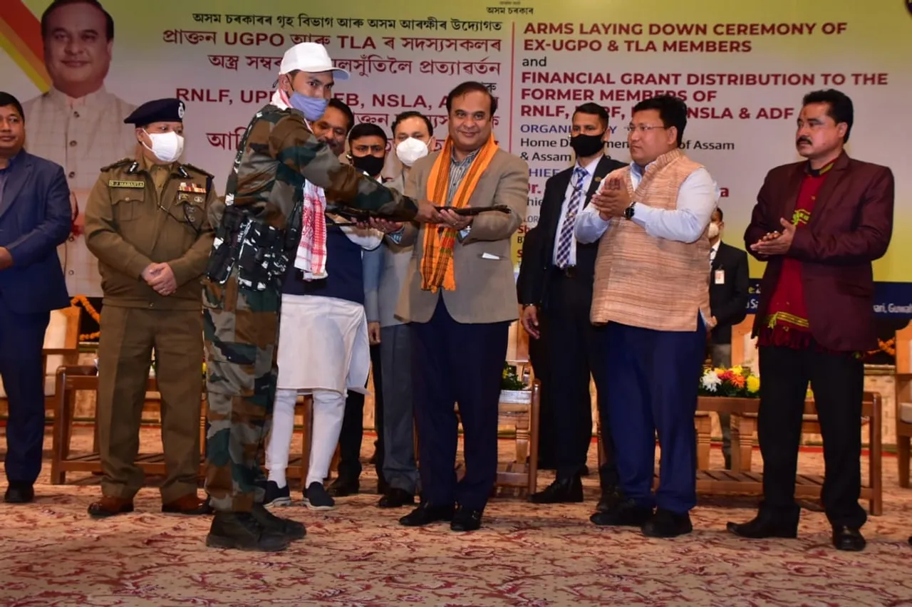 Assam: 246 Militants Surrender Before CM