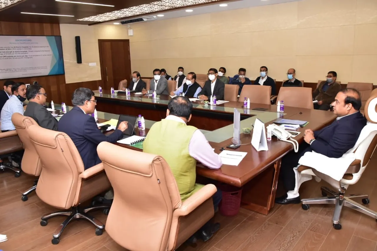 Assam CM Sarma Reviews Health Projects