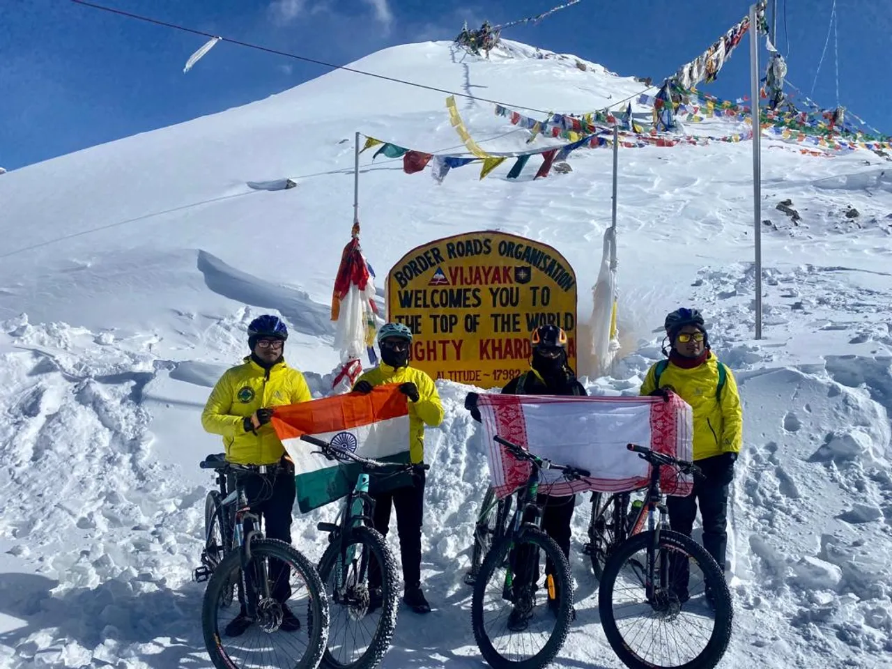 World's highest motorable point scaled by Assam cyclists