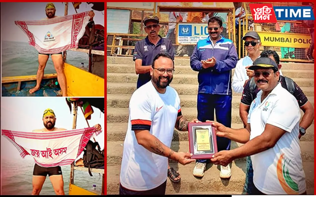 Assam’s Elvis Ali Swims Across 200 km Indo Arabian Gateway 