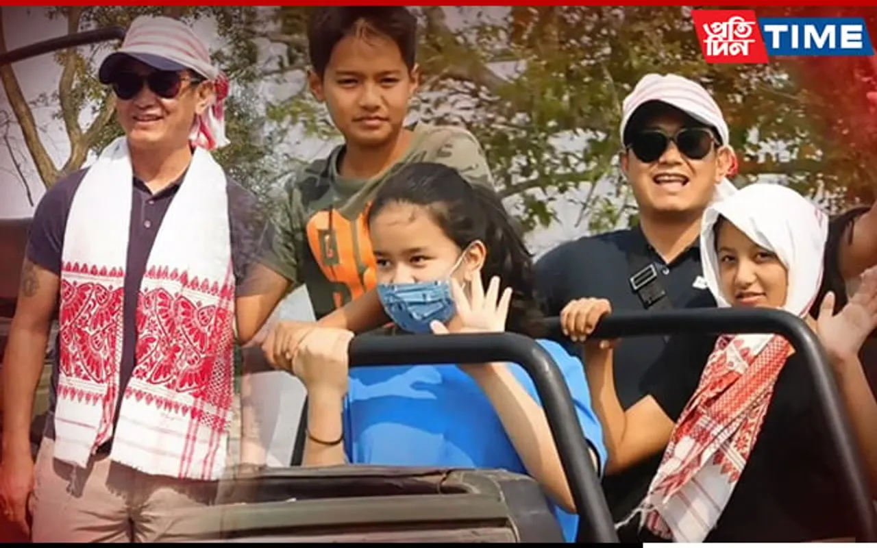 Football Legend Bhaichung Bhutia Visits Kaziranga