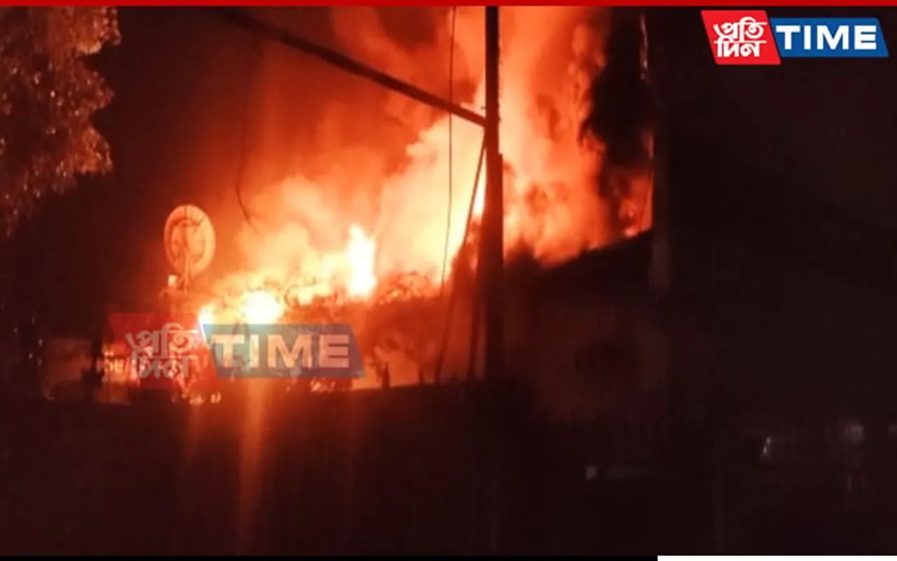 Assam: Massive Fire at Car Showroom in Tezpur