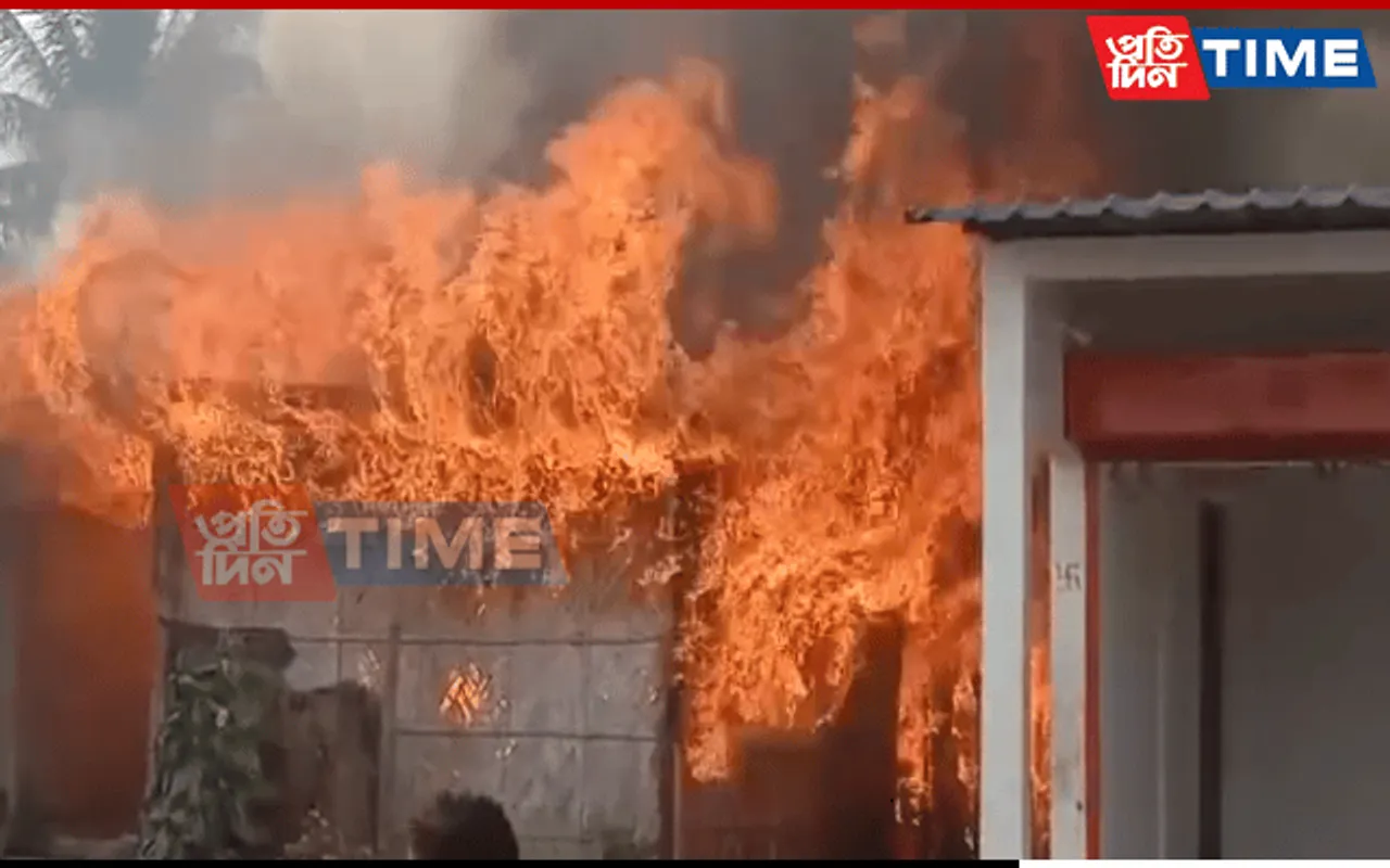 Guwahati: Massive Fire Breaks Out At Basistha