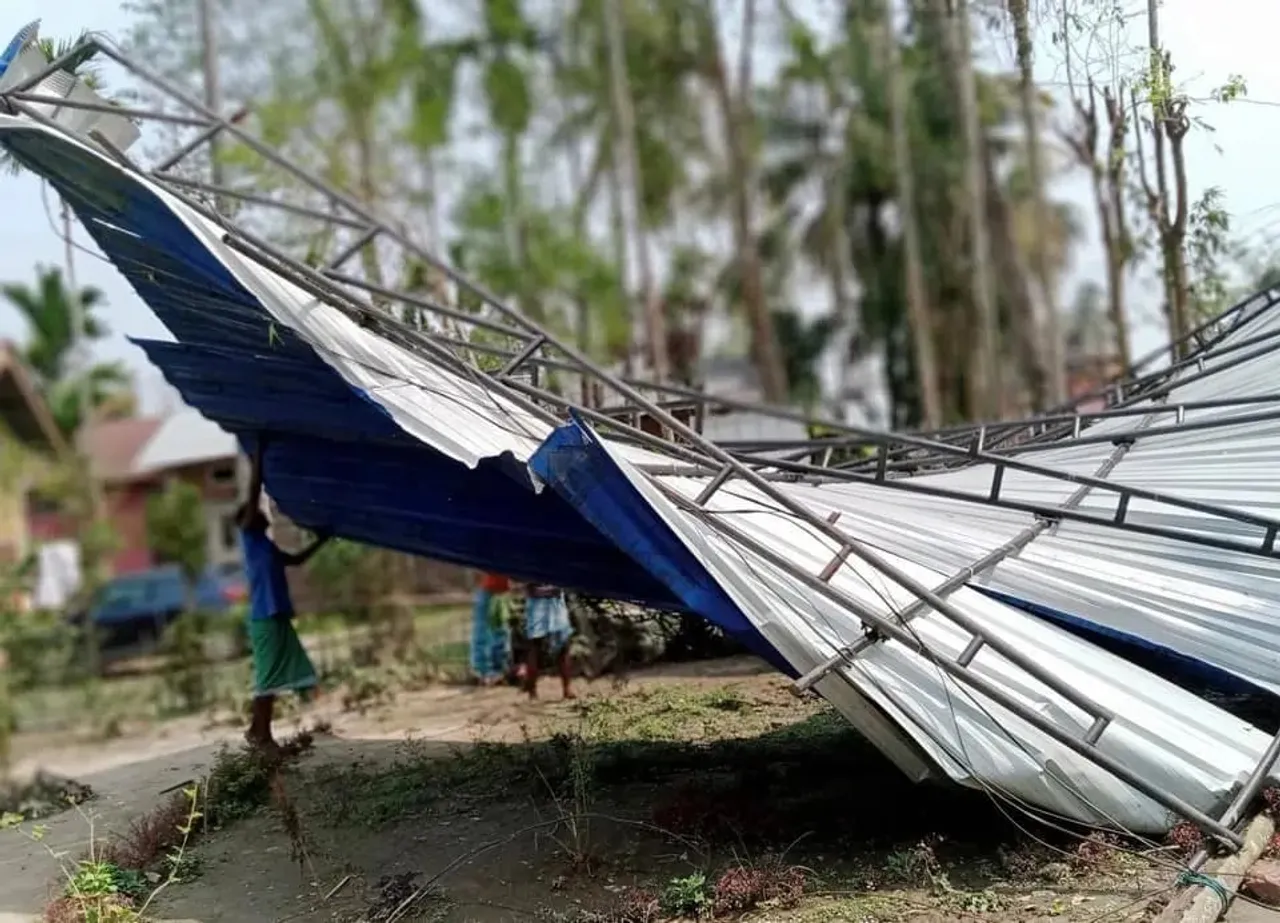 Assam: Storm Disrupts Normal Life In Nagaon
