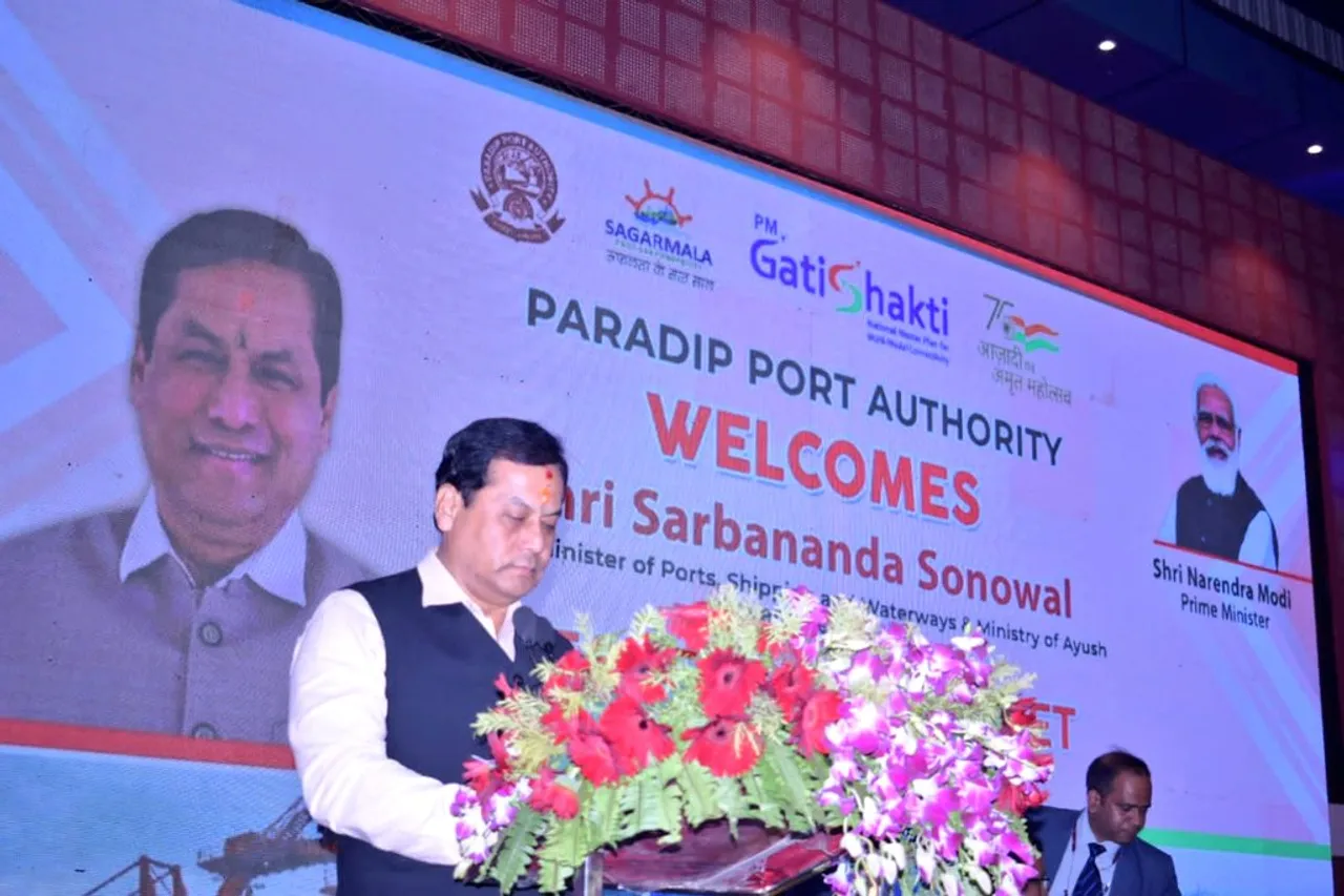 Union Minister Sarbananda Sonowal Reviews Projects of Paradip Port 
