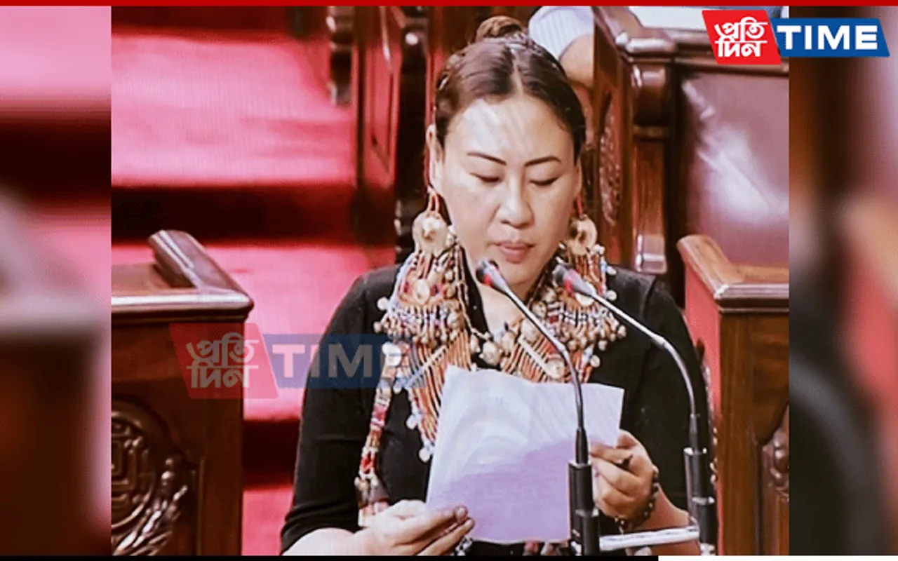S Phangnon Konyak Takes Oath As Nagaland's First Woman RS MP
