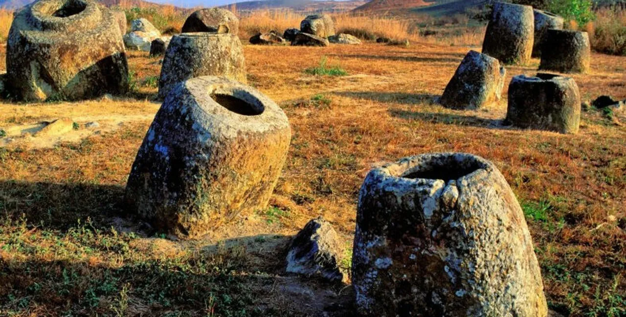 Around 65 'Mysterious' Sandstone Jars Discovered In Assam