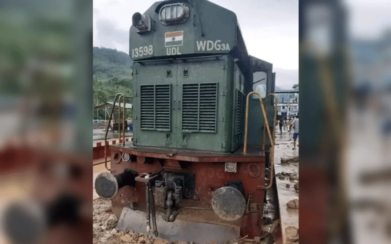 Train Services Affected Due To Flooding At Haflong Railway Station