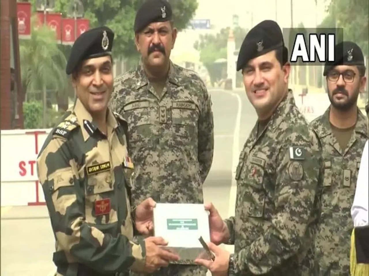 BSF, Pakistan Rangers Exchange Sweets On Eid At Attari Border