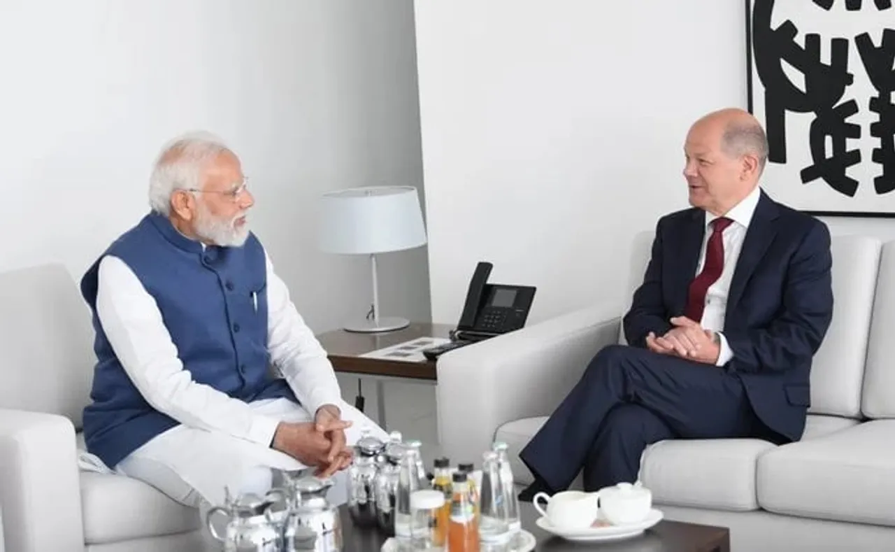PM Modi Meets German Chancellor Scholz During Europe Tour
