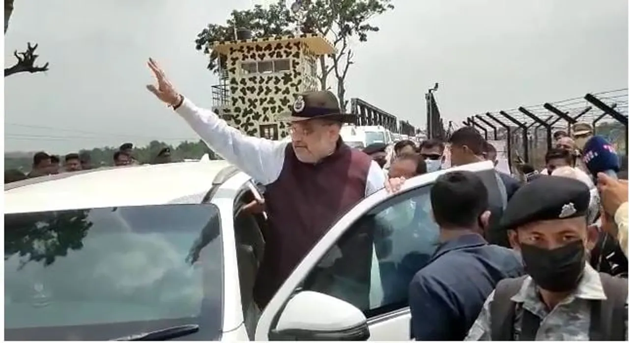 Assam: Amit Shah Arrives at Mancachar, Visited Kamakhya Temple