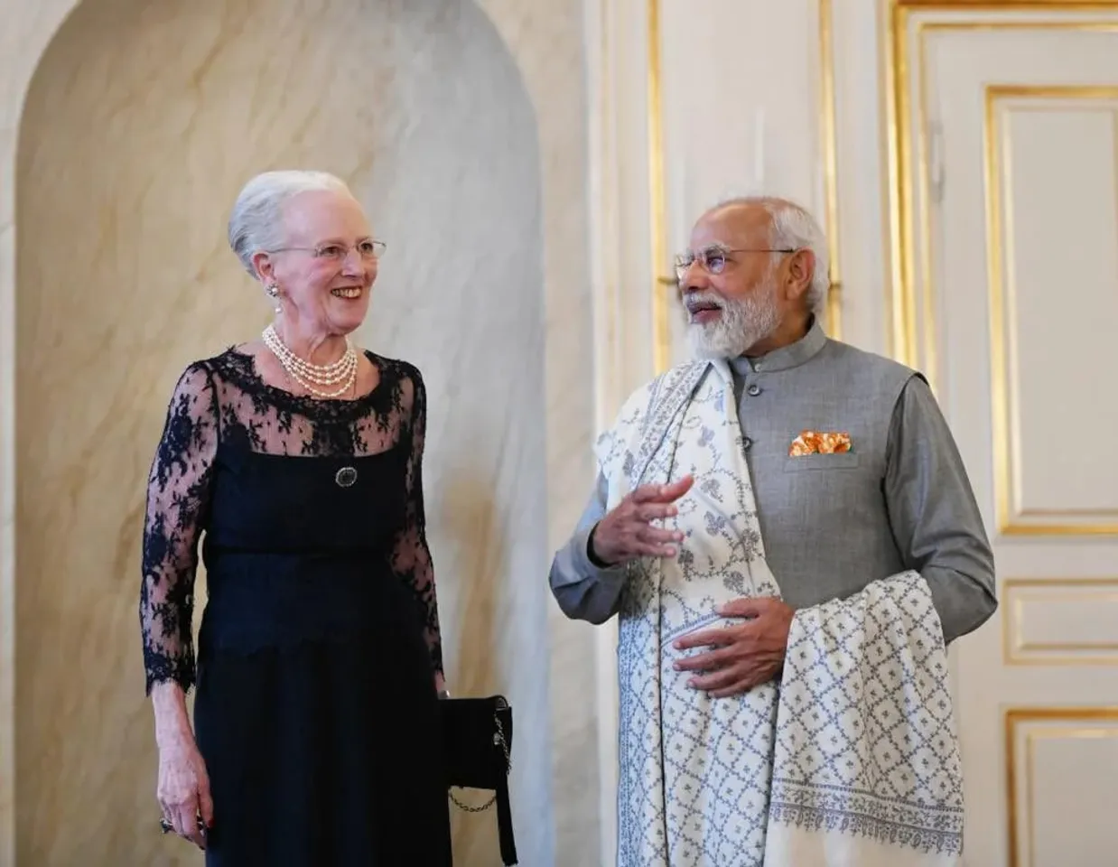 Danish Queen Margrethe II Extends Warm Reception To PM Modi