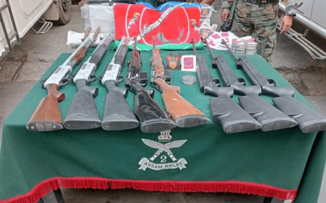 Assam Rifles Recovers Huge Cache Of Arms, Explosives In Mizoram
