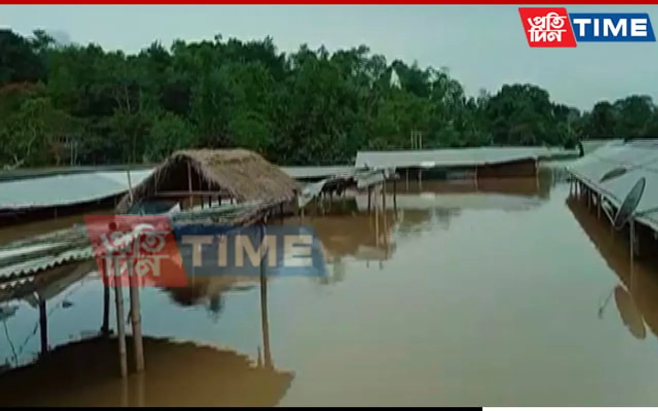 Nagaon: Flood Situation Remains Grim in Kampur, 10 Wards Submerged Under Water