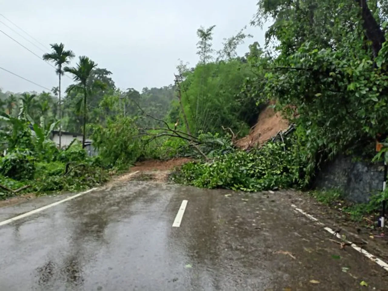 Silchar-Guwahati Road Blocked after Landslides due to Heavy Rainfall 