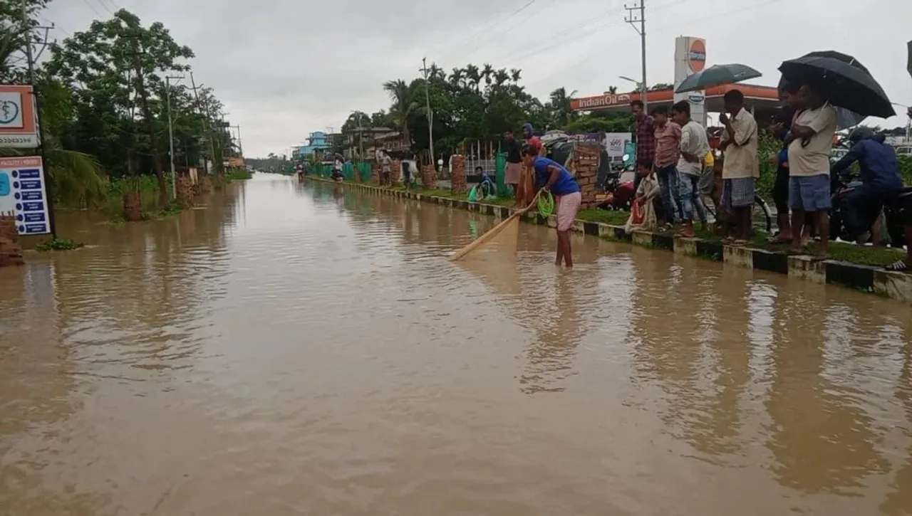 Assam: Vehicular Movement at NH-53 in Silchar Suspended Due to Flood