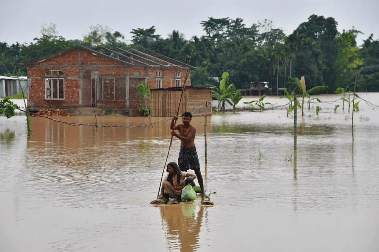 Assam: Cachar Hit Hard In Floods, Barak Flowing Above Danger Levels