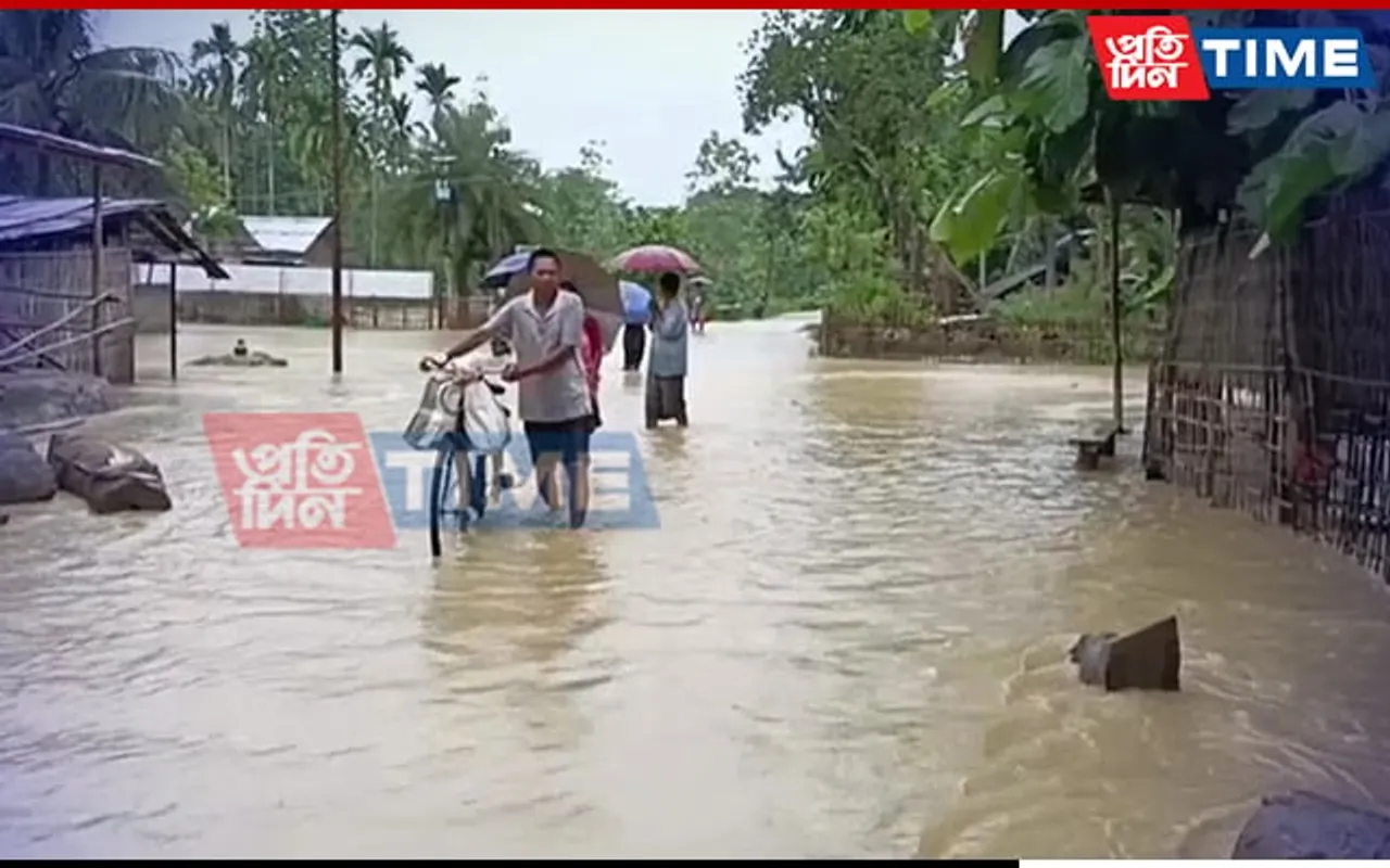 Assam: Kampur Inundated As Kopili Flows Over Danger Levels