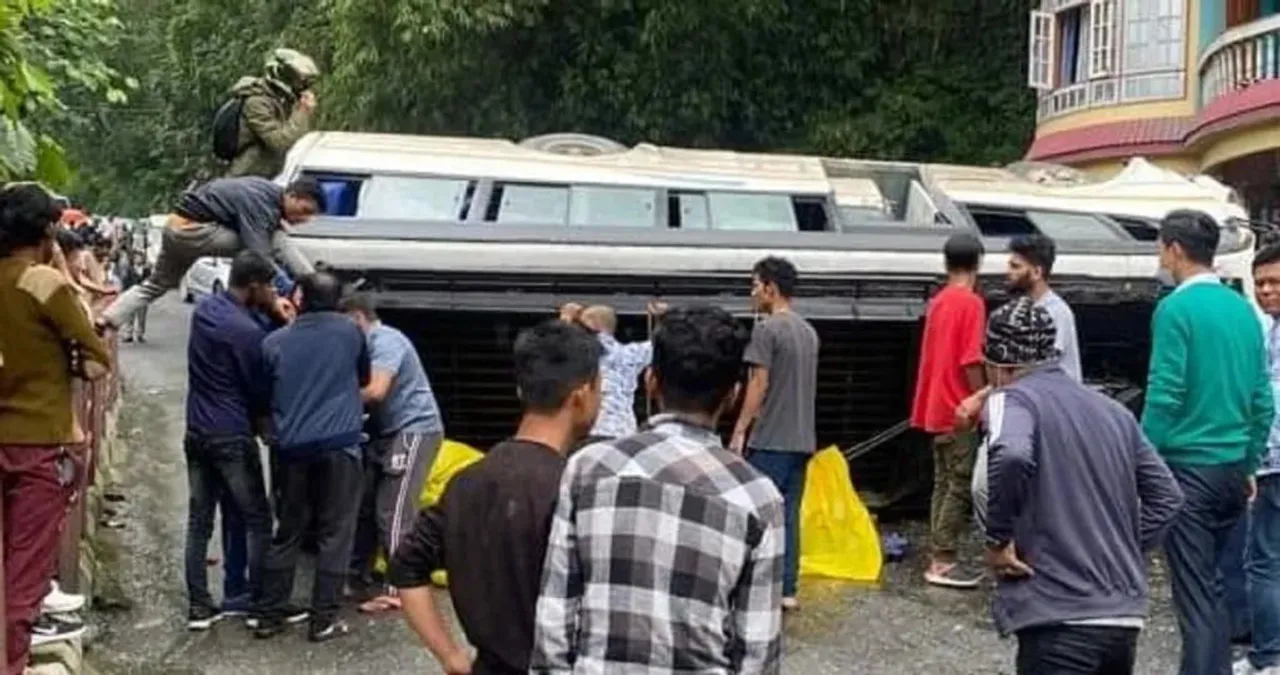 Over 20 Jharkhand Students Injured In Accident In Sikkim