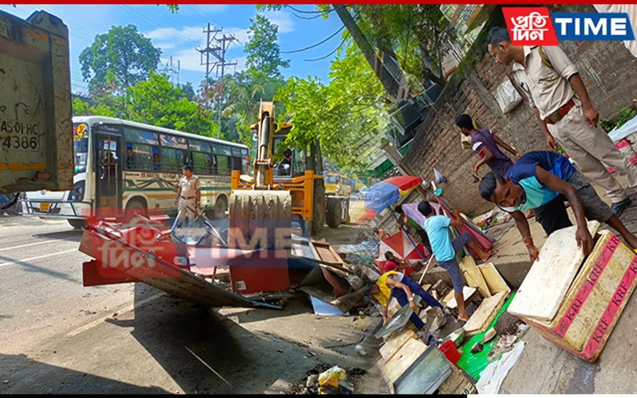 GMC Carries Out Eviction Drive In Guwahati, Plans To Intensify