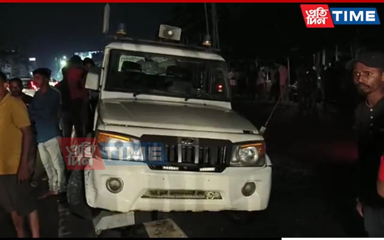 Guwahati: Police Vehicle Rams Into Divider At Bhetapara, Several Injured