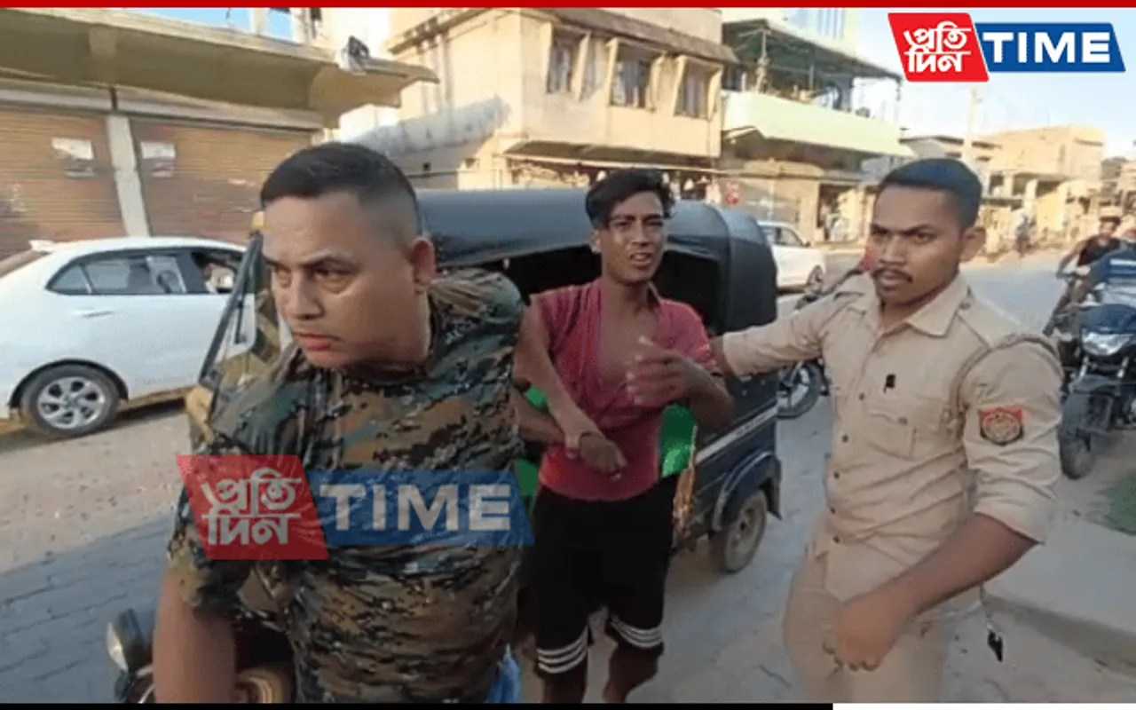 Assam: Caught On Camera, Cops Assault Auto Driver In Bokajan