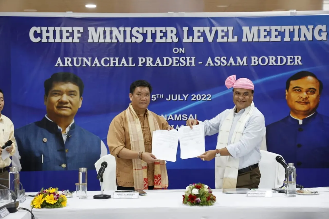 Assam and Arunachal Pradesh Sign ‘Namsai Declaration’