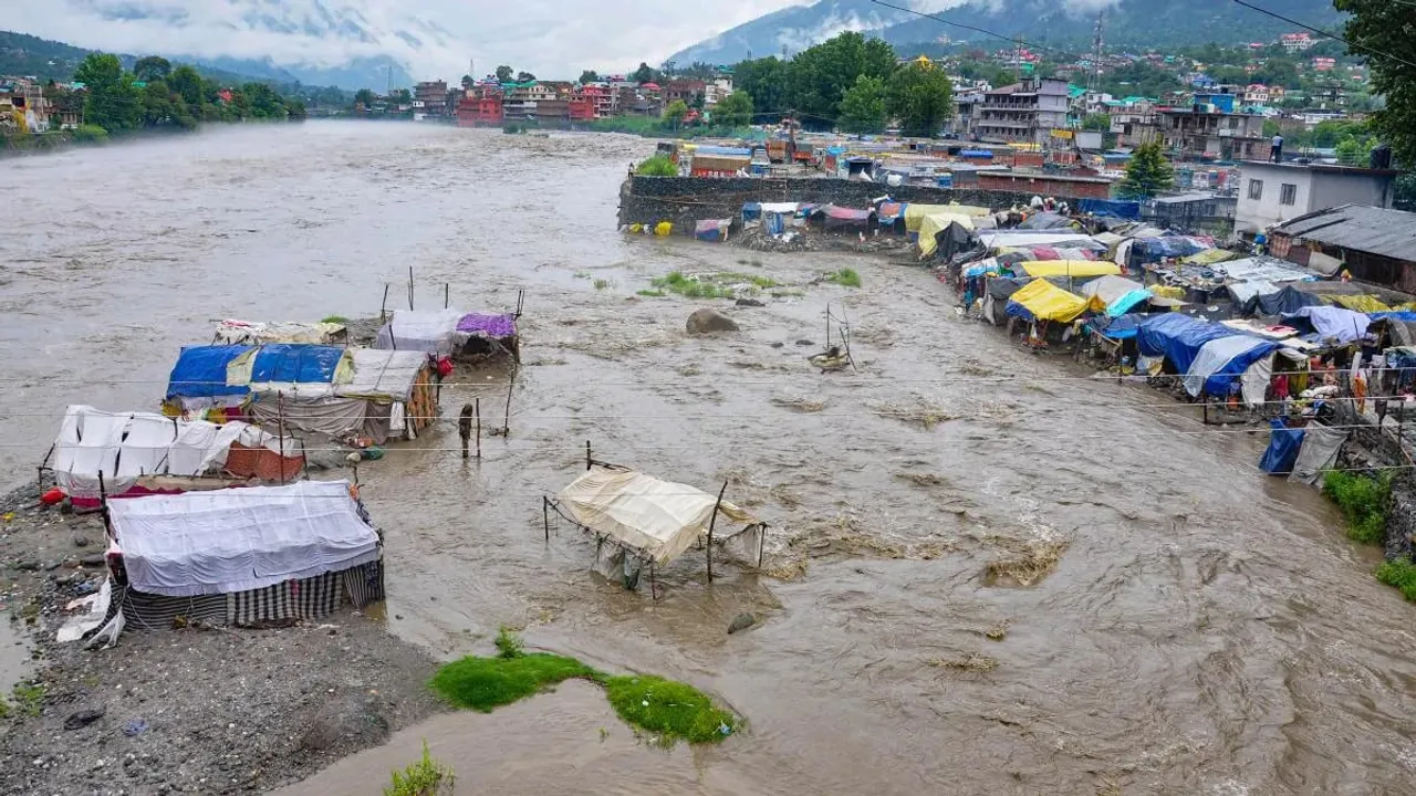 Several Feared Washed Away After Cloud Burst In Himachal's Kullu