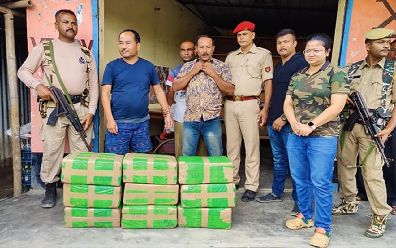 Assam Police Seize 92 Kgs of Ganja in Bajali  