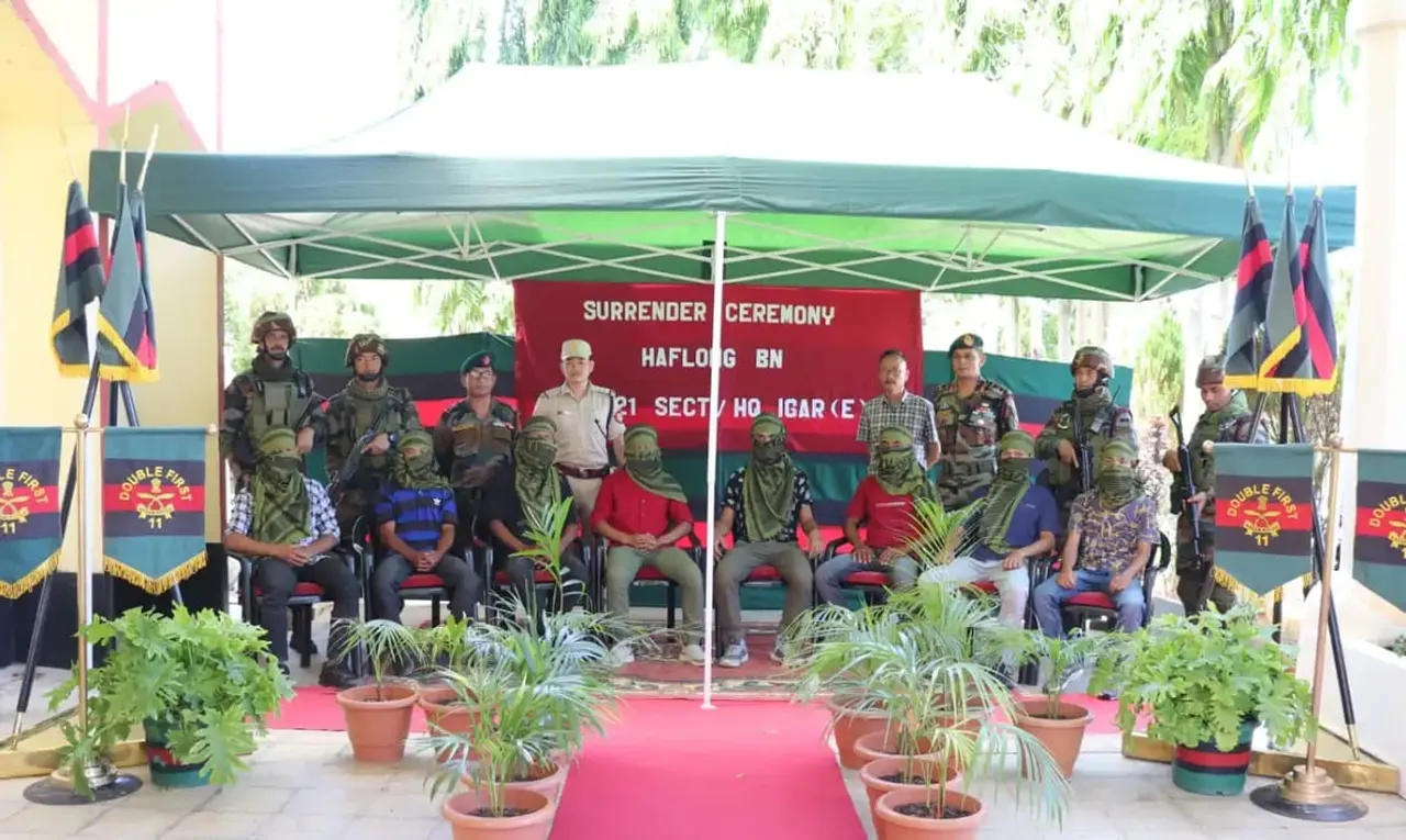Assam: 8 Active NSCN (IM)/KTU Cadres Surrender In Dima Hasao