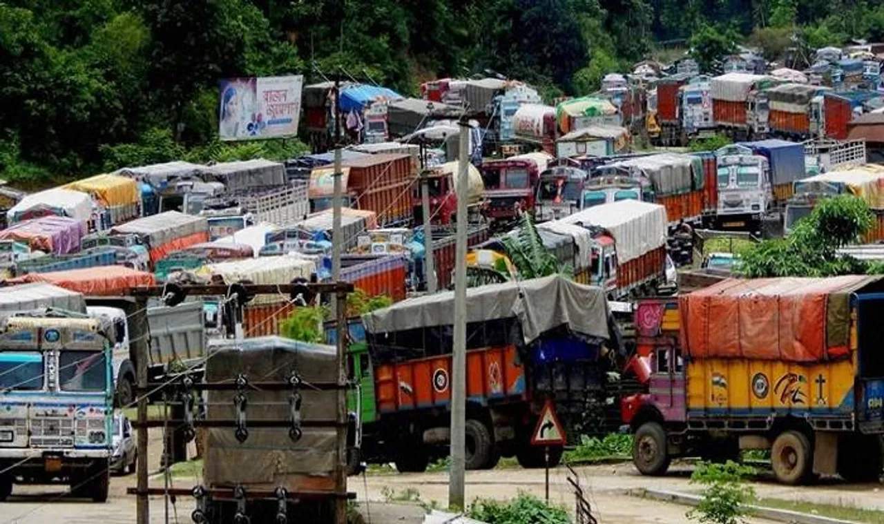 Manipur Economic Blockade: Hundreds of Vehicles Stranded