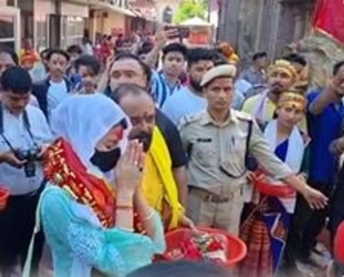 Actor Jacqueline Fernandez Visits Kamakhya Temple On Her Birthday
