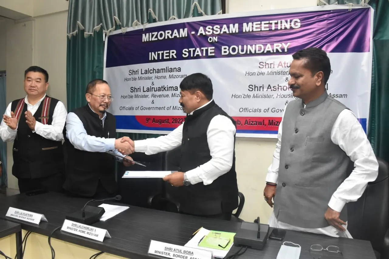 Border Row: Assam-Mizoram Sign Joint Statement, Next Meet in October 