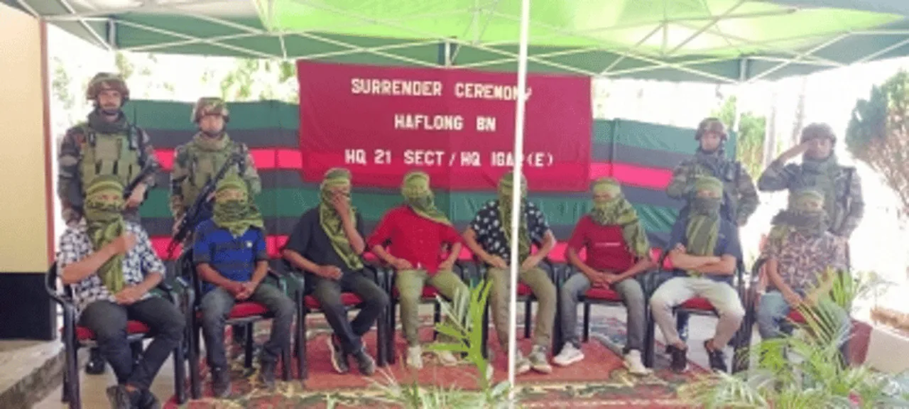 8 KTU Militants Surrender Before Assam Rifles In Dima Hasao