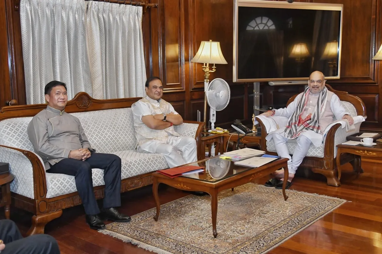 Amit Shah Meets CMs Of Assam, Arunachal To Discuss Border Issues