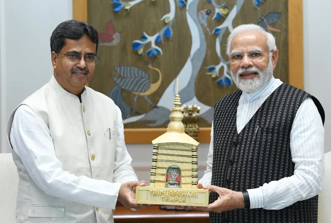 Tripura CM Calls On PM Modi In New Delhi