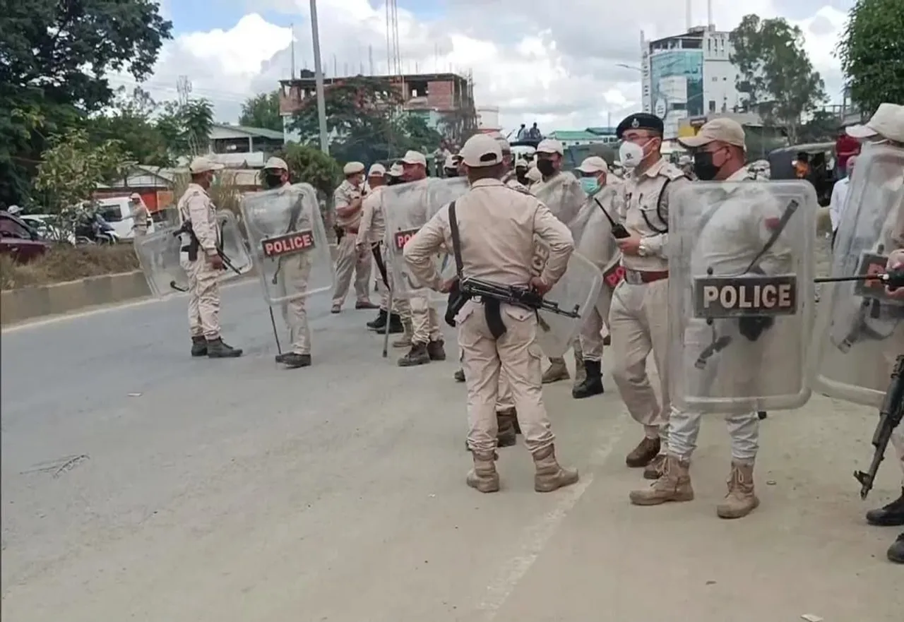 Locals Clash With Police During Eviction Drive In Manipur's Imphal East