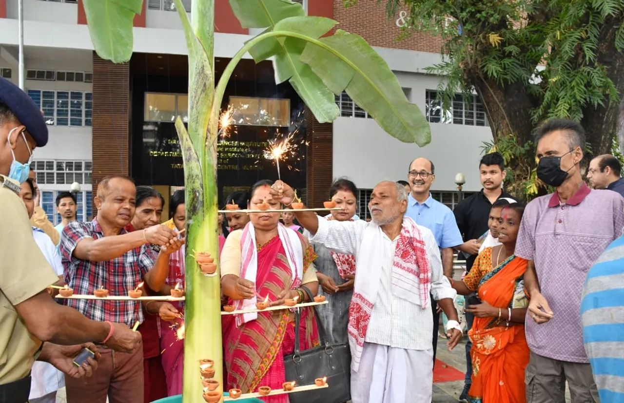 Dr B Borooah Cancer Institute Celebrates Diwali with Patients, Staff