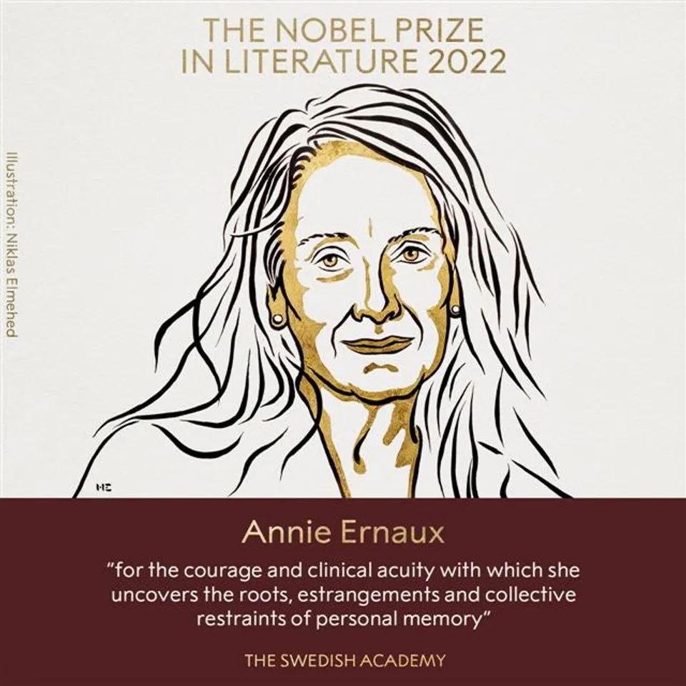 Nobel Prize In Literature To French Author Annie Ernaux