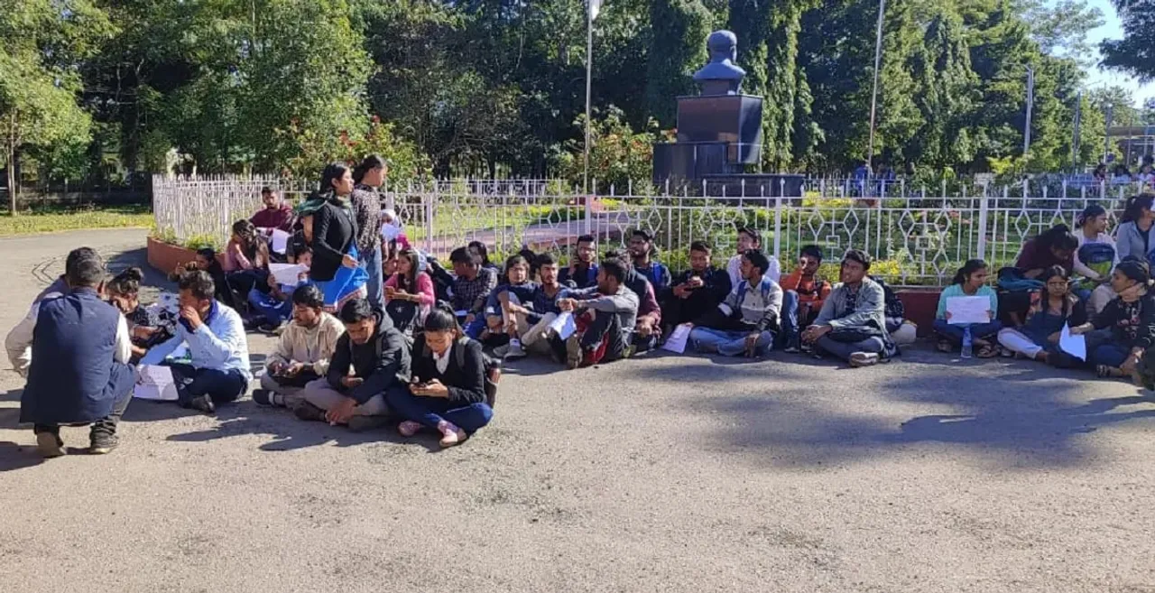 Assam: DU Students Stage Protest Against Ragging Incident