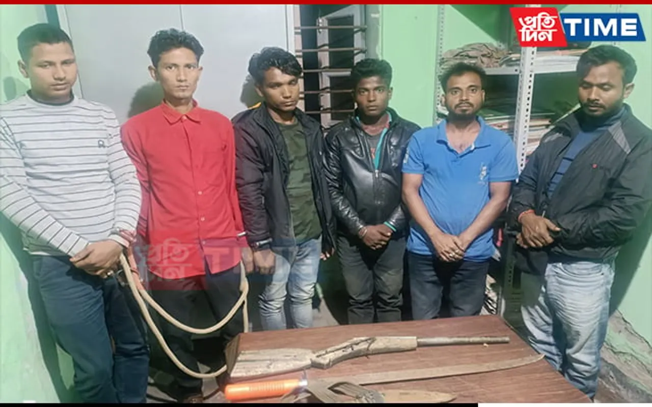 Assam: 6-Member Dacoit Gang Arrested in Cachar